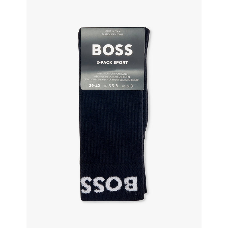 BOSS cotton-blend ankle socks pack of two (British brand)