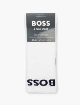 BOSS cotton-blend ankle socks pack of two (British brand)