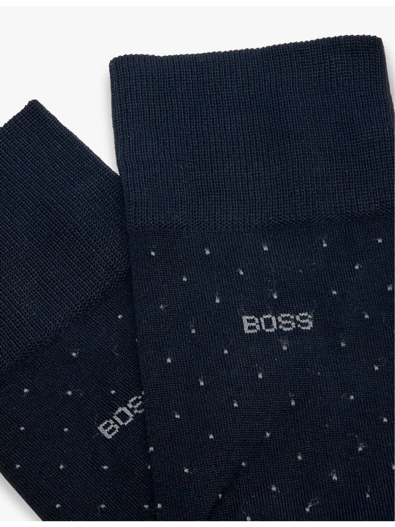 George dotted-pattern cotton-blend socks (British brand)