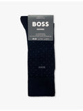 George dotted-pattern cotton-blend socks (British brand)