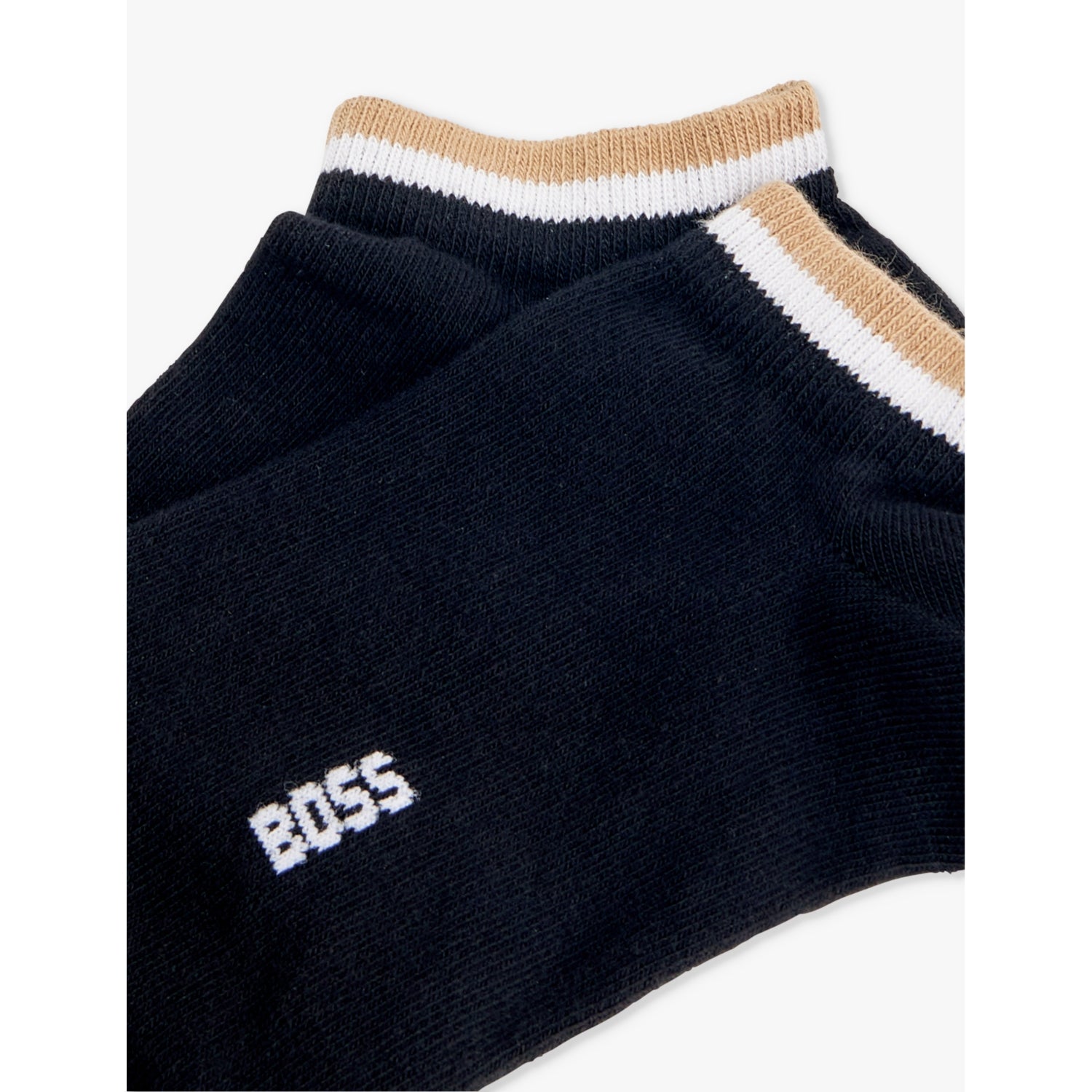 BOSS pack of two cotton-blend ankle socks (British brand)