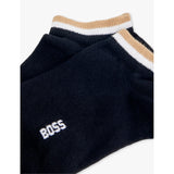 BOSS pack of two cotton-blend ankle socks (British brand)
