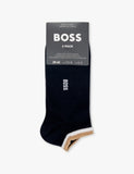BOSS pack of two cotton-blend ankle socks (British brand)