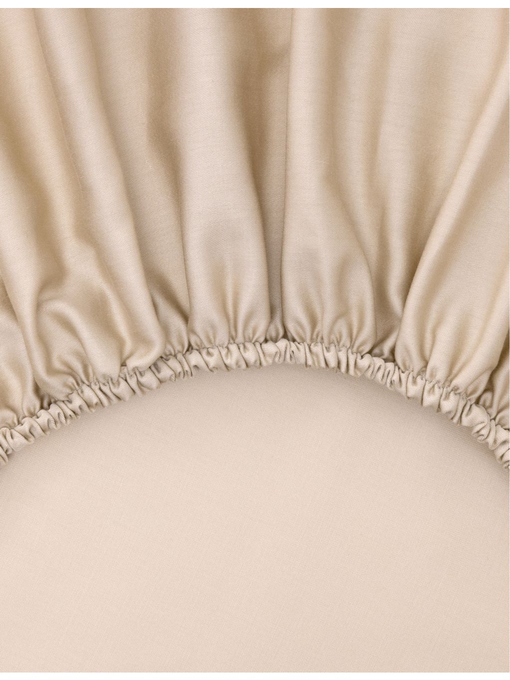 Yves Delorme Triomphe double cotton-sateen fitted sheet (British brand)