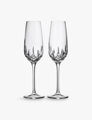 Waterford Lismore Essence champagne flutes set of two, imported from the UK