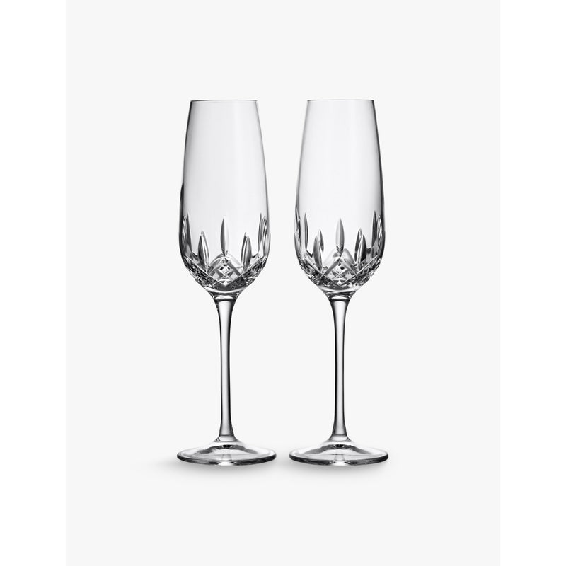 Waterford Lismore Essence champagne flutes set of two, imported from the UK