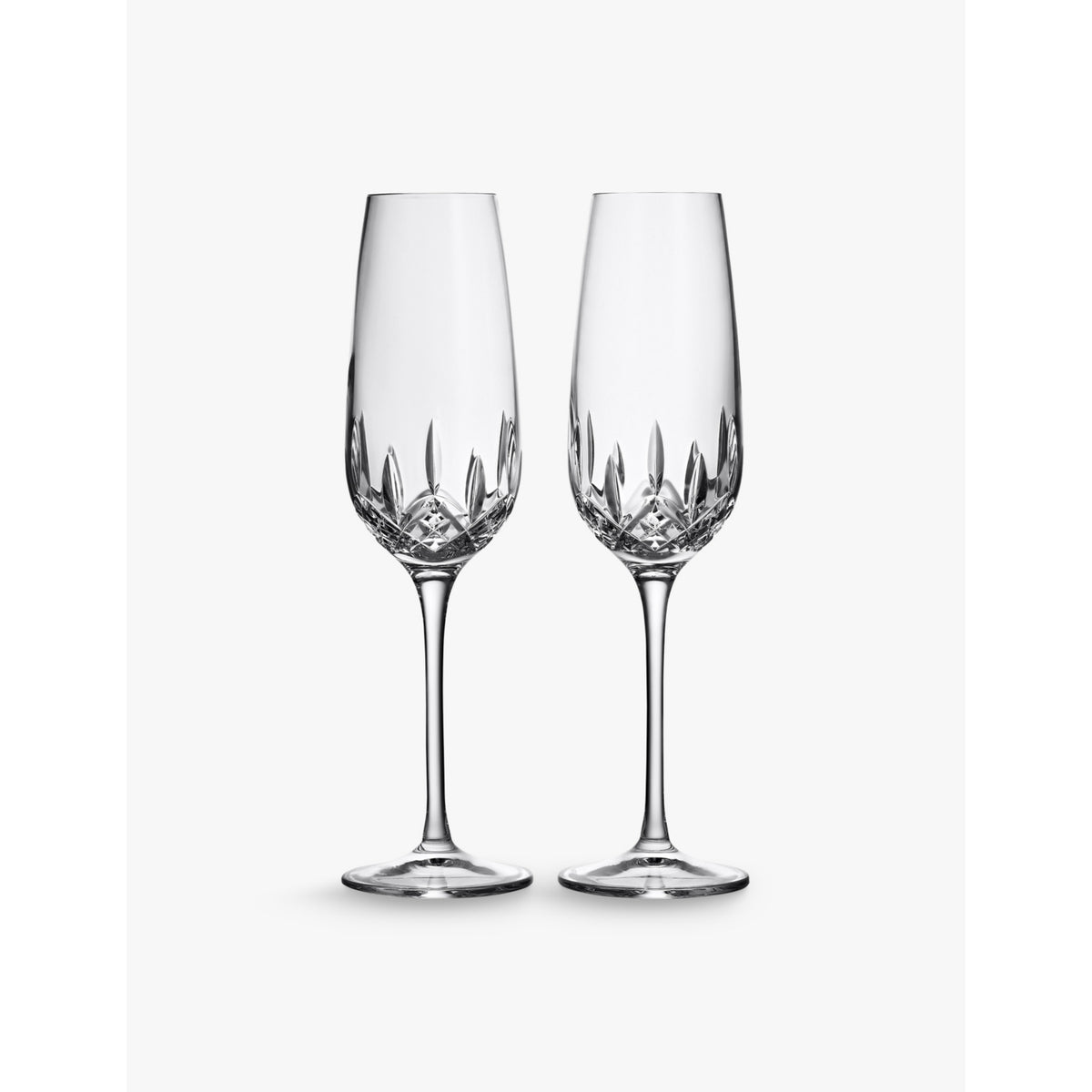 Waterford Lismore Essence champagne flutes set of two, imported from the UK