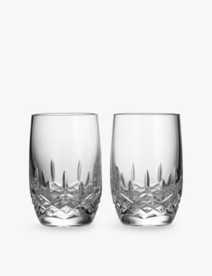 Waterford Lismore crystal shot glasses set of two 90ml, UK version