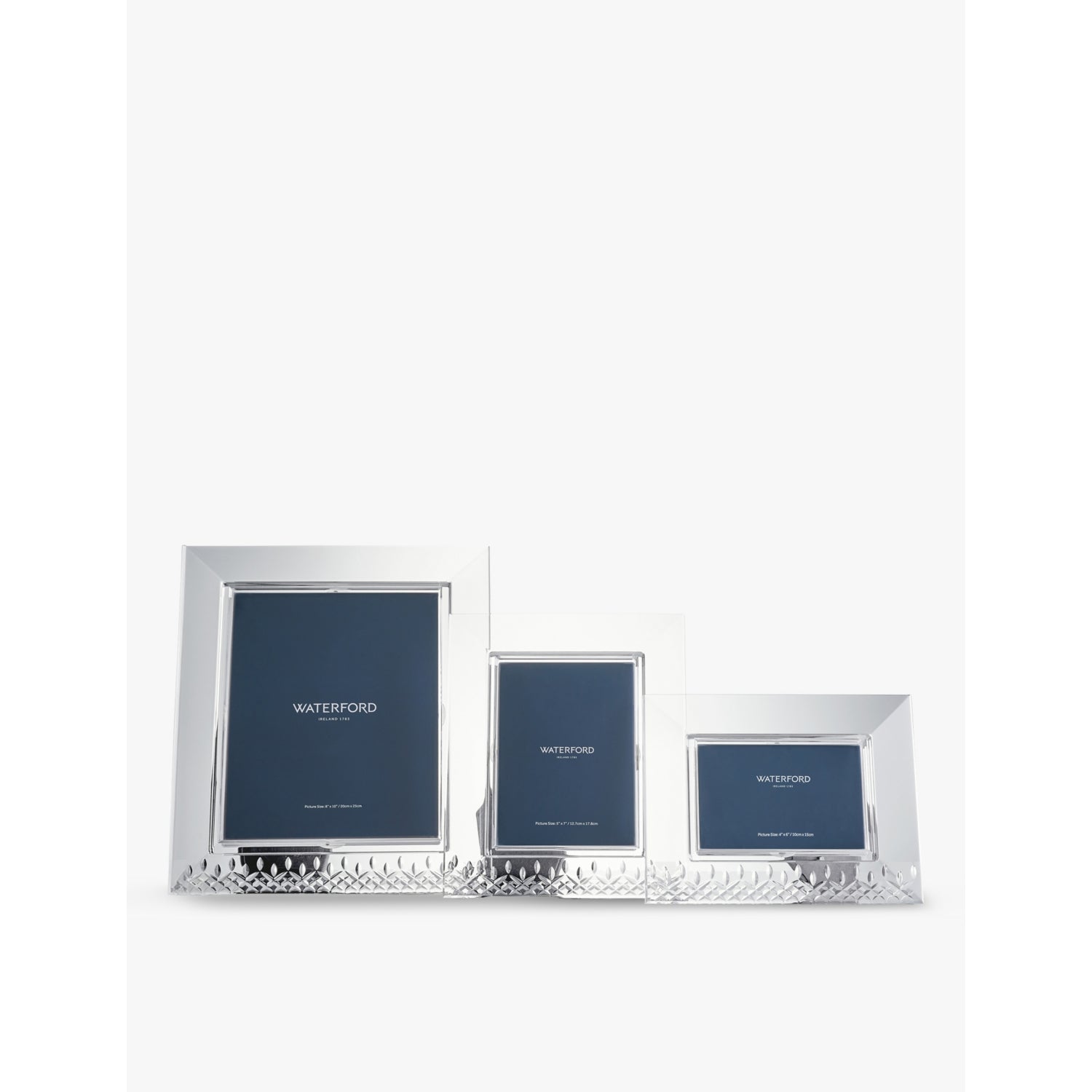 Waterford Lismore Essence crystal photo frame 35.4cm, imported from the UK