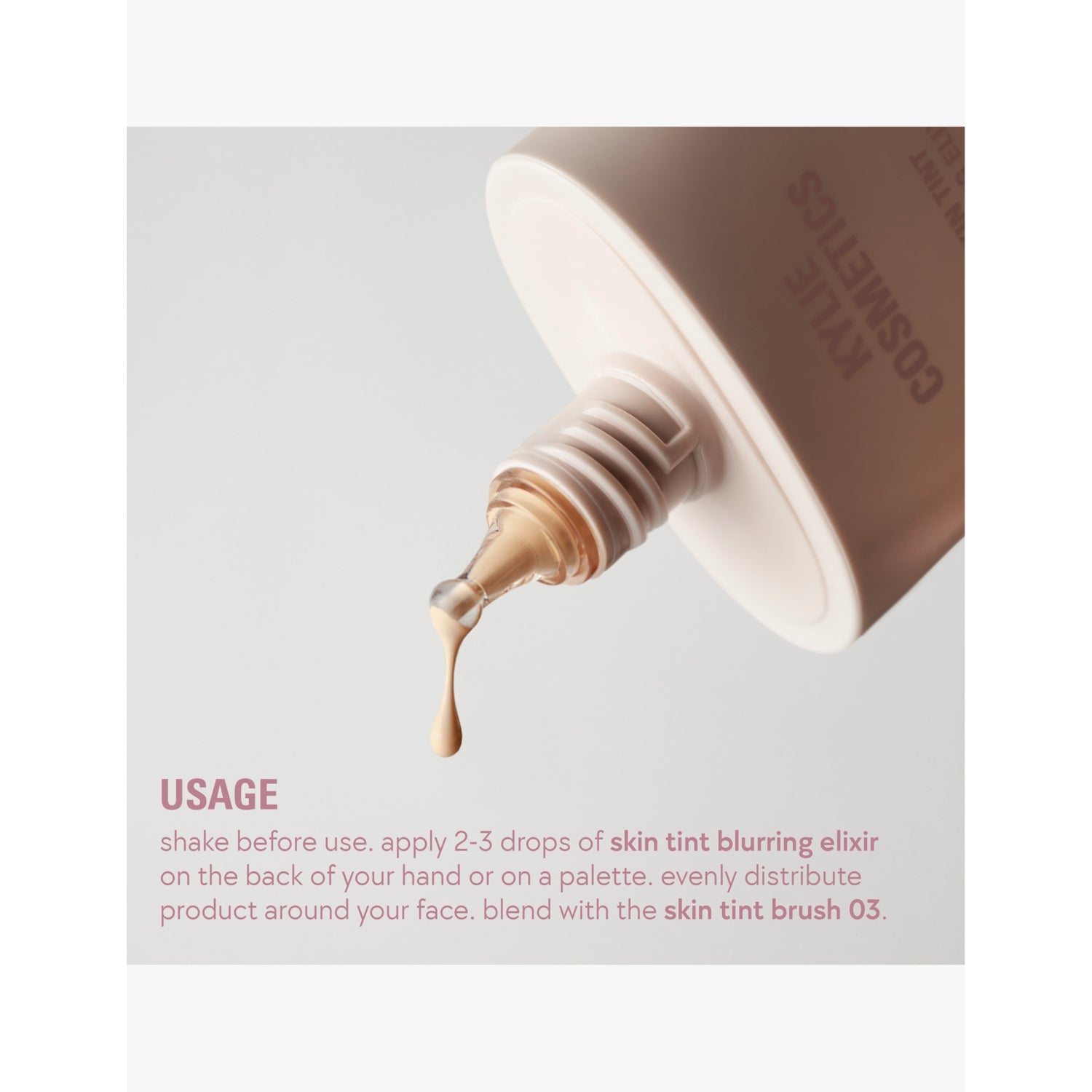 Kylie by Kylie Jenner skin tint blurring foundation 30ml - British product