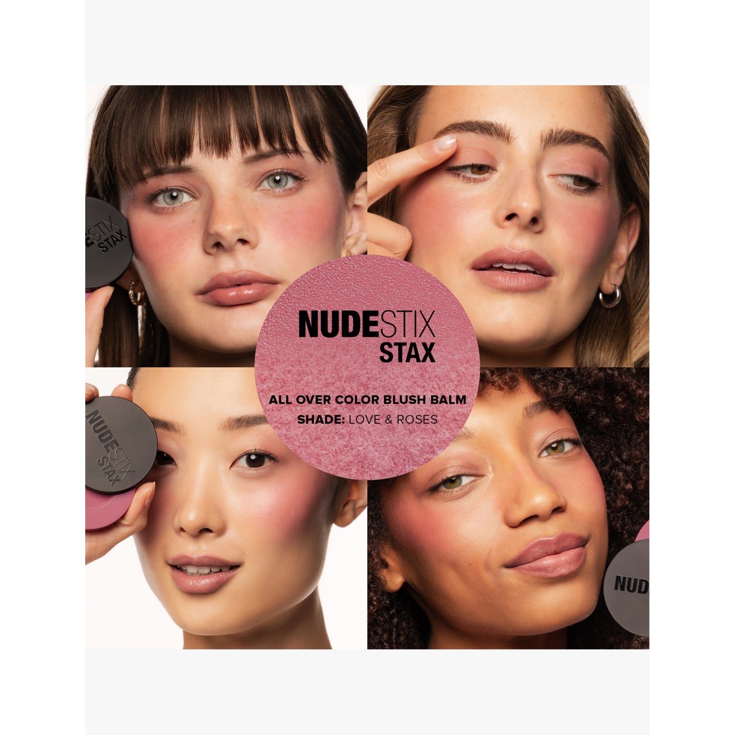 Nudestix STAX all over colour blush balm 2.5g, imported from the UK