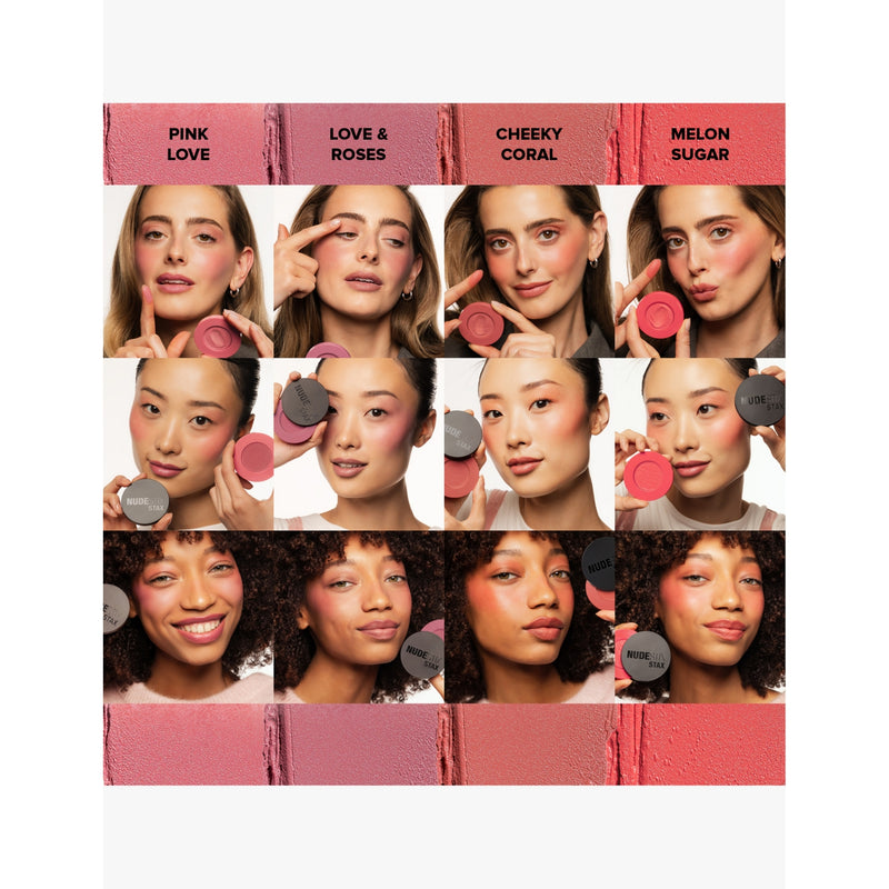 Nudestix STAX all over colour blush balm 2.5g, imported from the UK