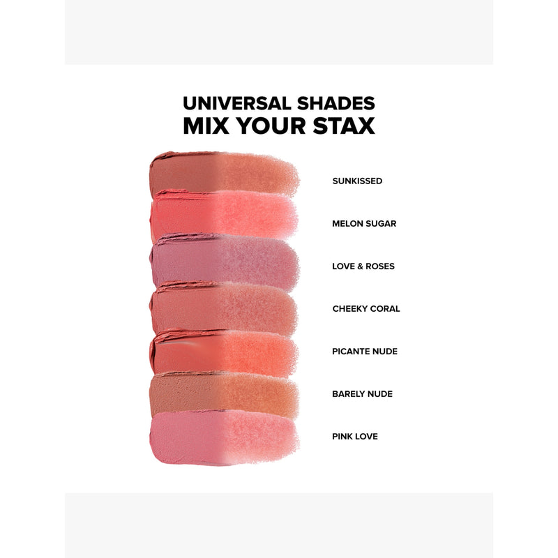 Nudestix STAX all over colour blush balm 2.5g, imported from the UK