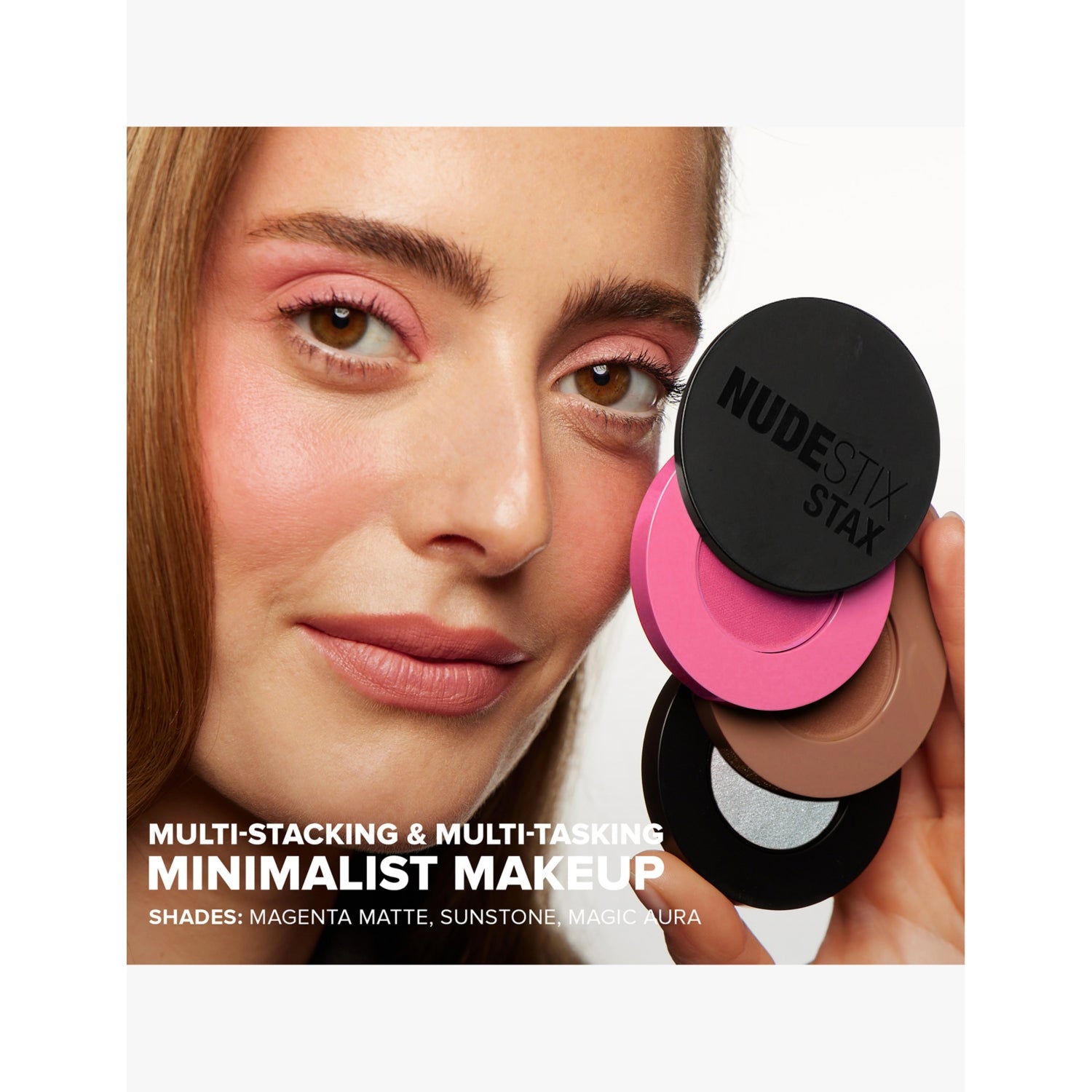 NUDESTIX makeup set Sunpink Glow 7.5g, imported from the UK