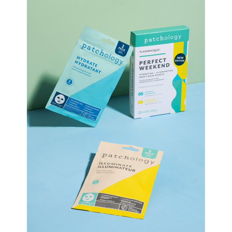 Patchology Flashmasque perfect weekend sheet mask set (British brand)