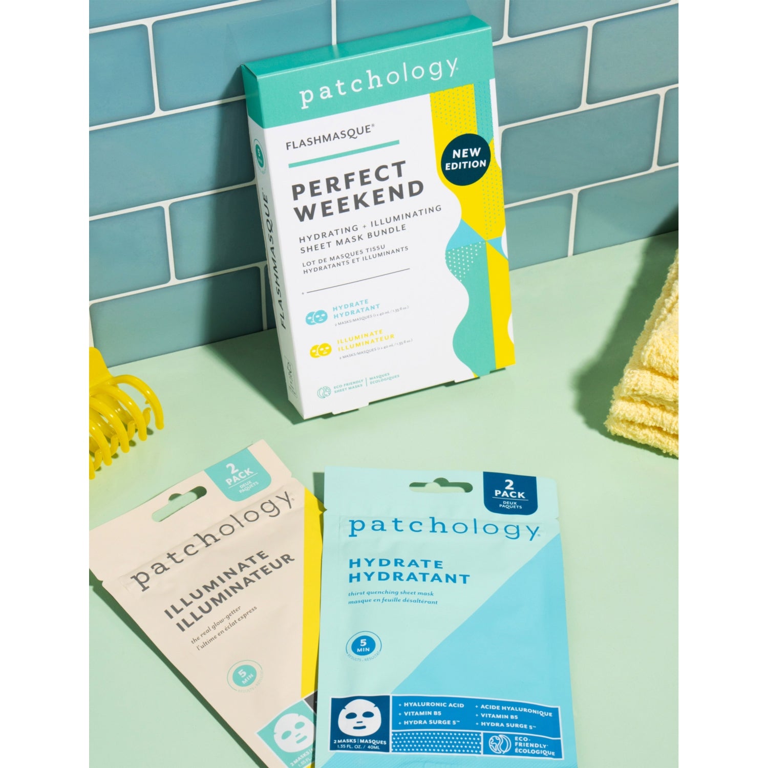 Patchology Flashmasque perfect weekend sheet mask set (British brand)