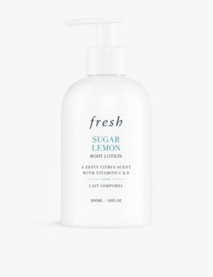 Fresh Sugar Lemon body lotion 300ml bottle, imported from the UK