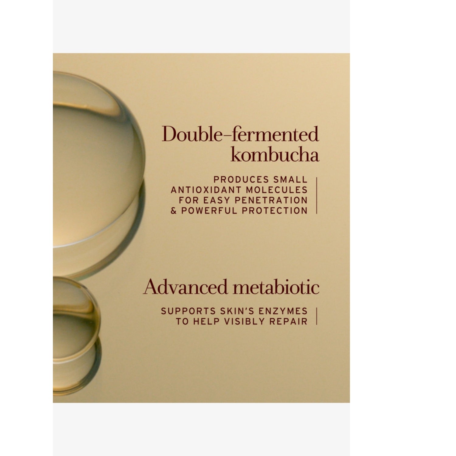 Kombucha antioxidant facial treatment essence, imported from the UK