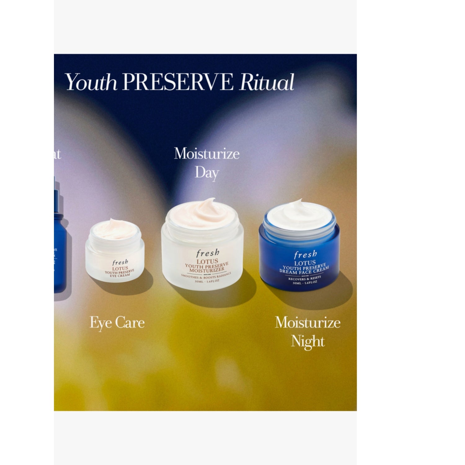 Fresh Lotus Youth Preserve day face cream - British product