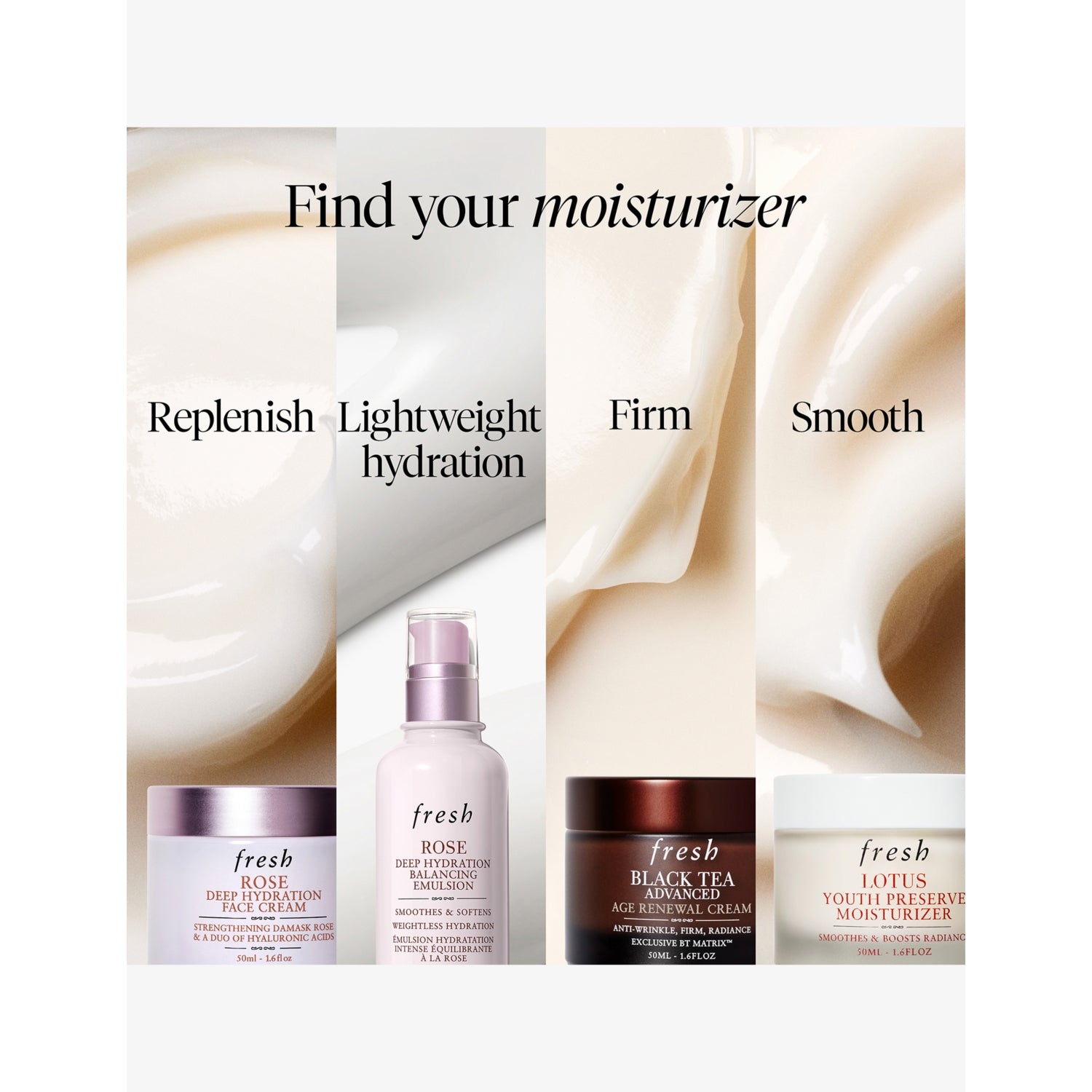Fresh rose deep hydration face cream, imported from the UK