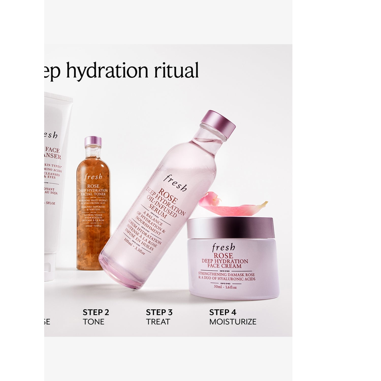 Fresh rose deep hydration face cream, imported from the UK