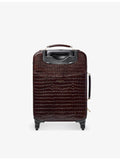 Aspinal of London croc-effect leather cabin suitcase 49.5cm, UK version