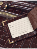 Aspinal of London croc-effect leather cabin suitcase 49.5cm, UK version