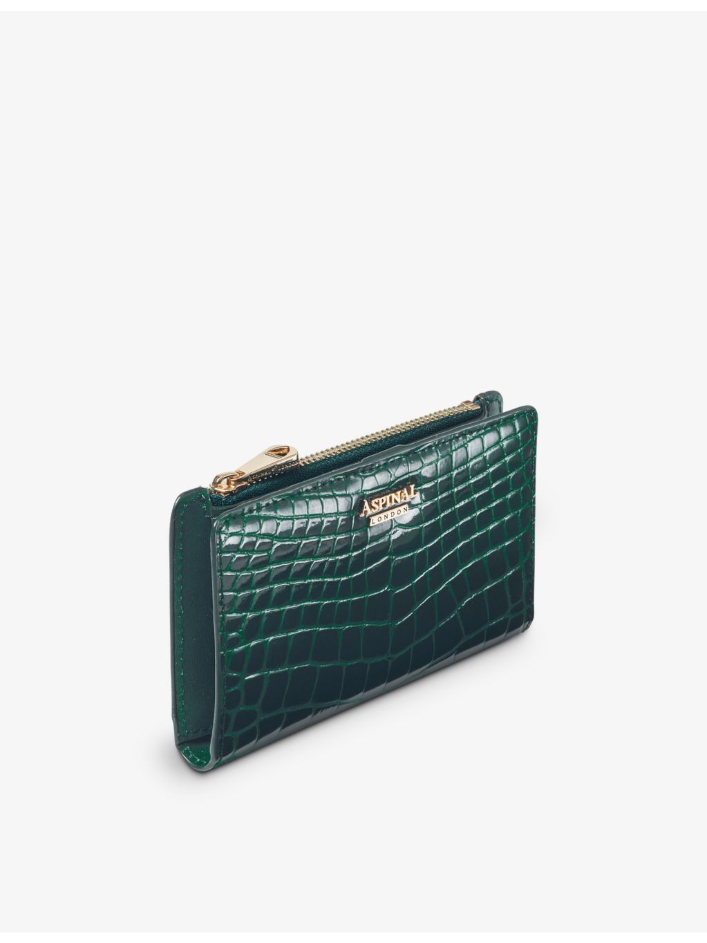 Aspinal of London Mayfair logo-plaque leather wallet - British product