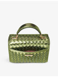 Aspinal of London Mayfair medium leather top-handle bag, imported from the UK