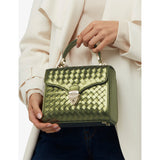 Aspinal of London Mayfair medium leather top-handle bag, imported from the UK