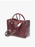 Aspinal of London Midi charm leather tote bag, imported from the UK