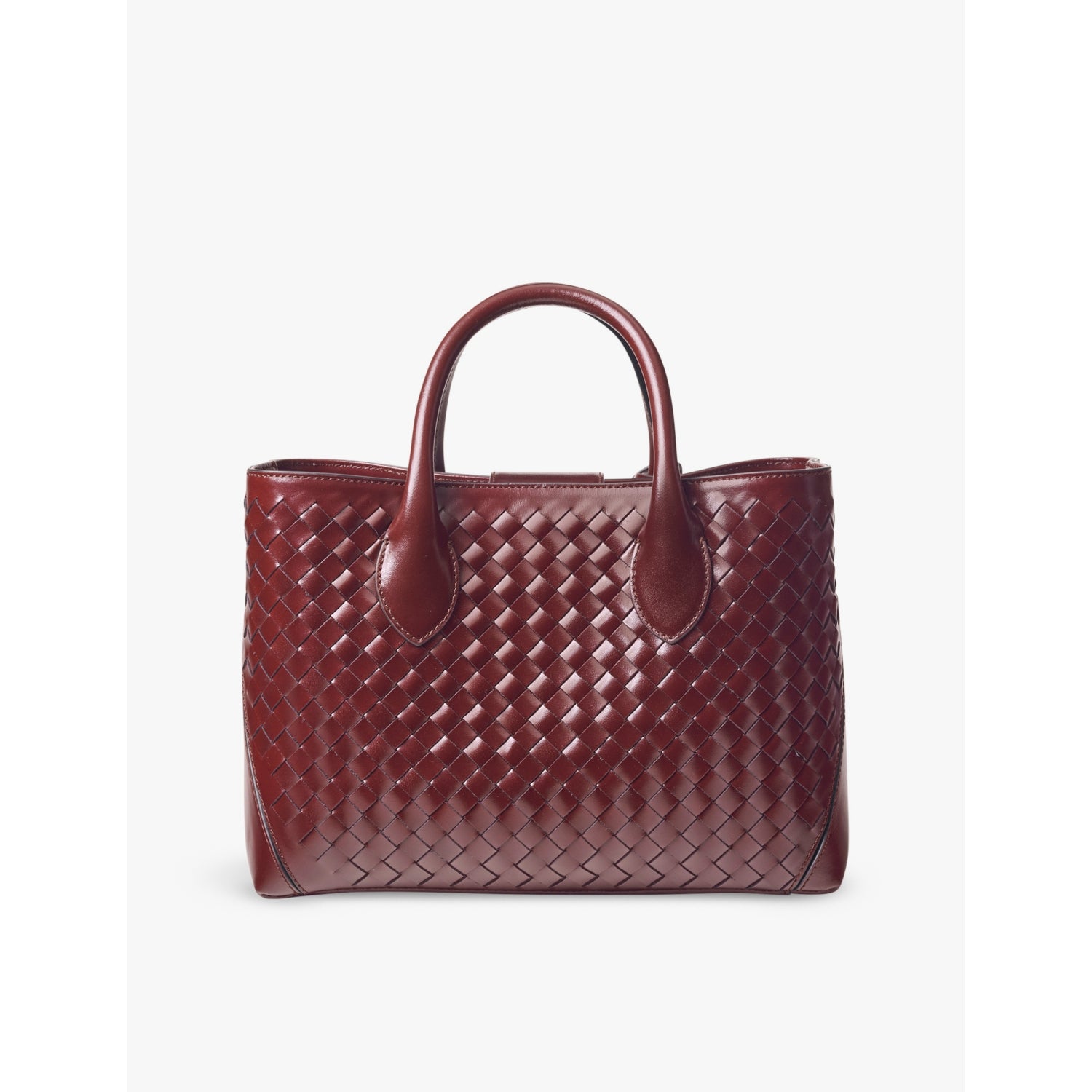 Aspinal of London Midi charm leather tote bag, imported from the UK