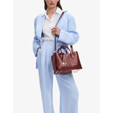 Aspinal of London Midi charm leather tote bag, imported from the UK