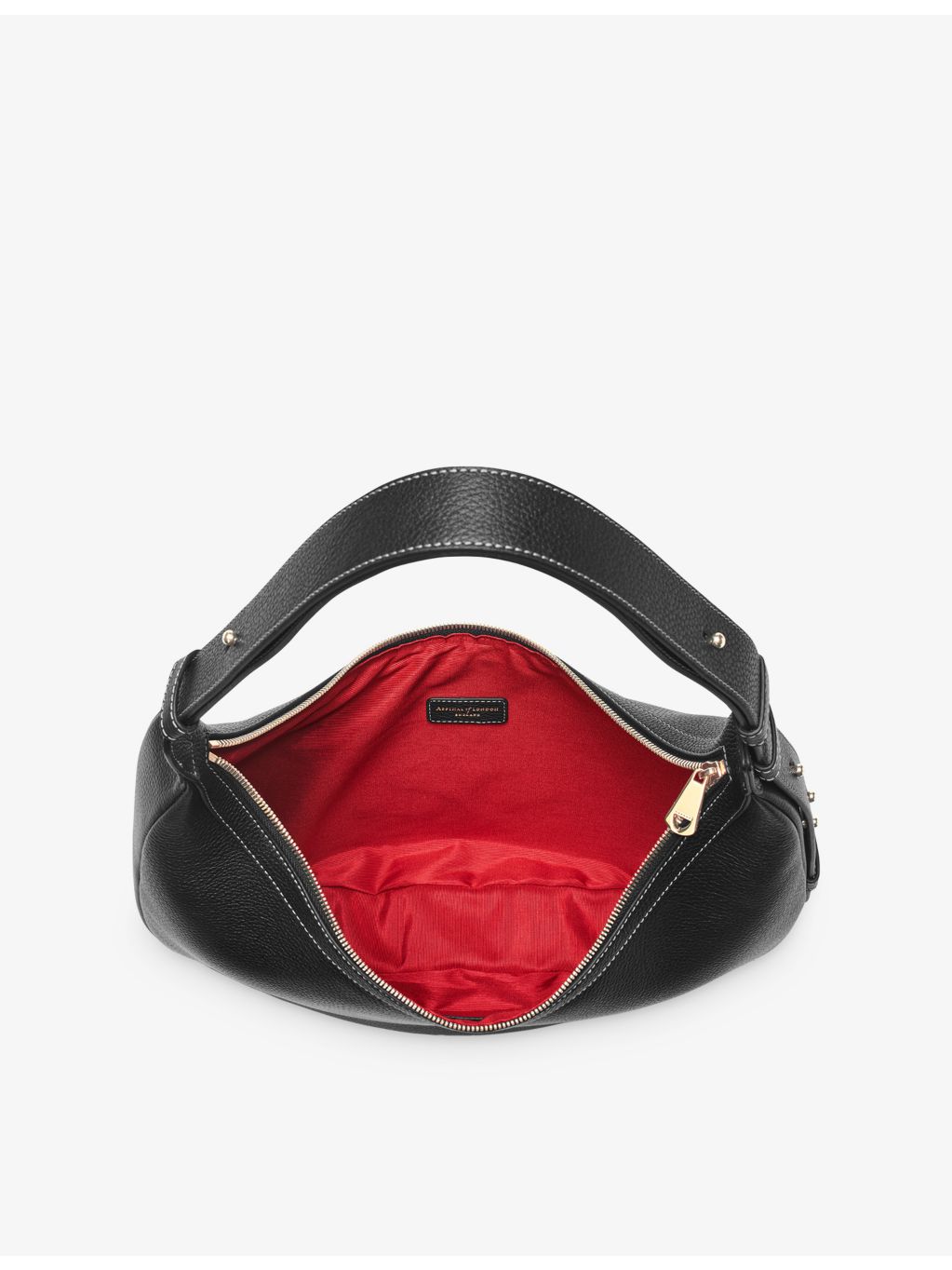 Aspinal of London Soho large crescent leather cross-body bag - British product