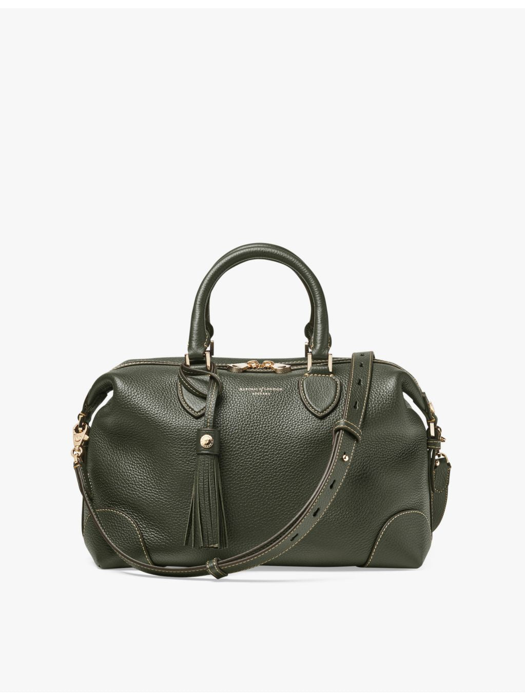 Aspinal of London Hudson Midi leather bowling bag, UK version