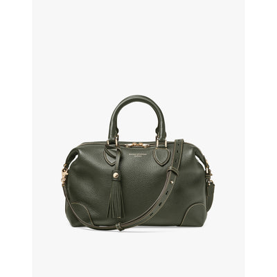selfridges Aspinal of London Hudson Midi Leather Bowling Bag- Buy online at McGrocer