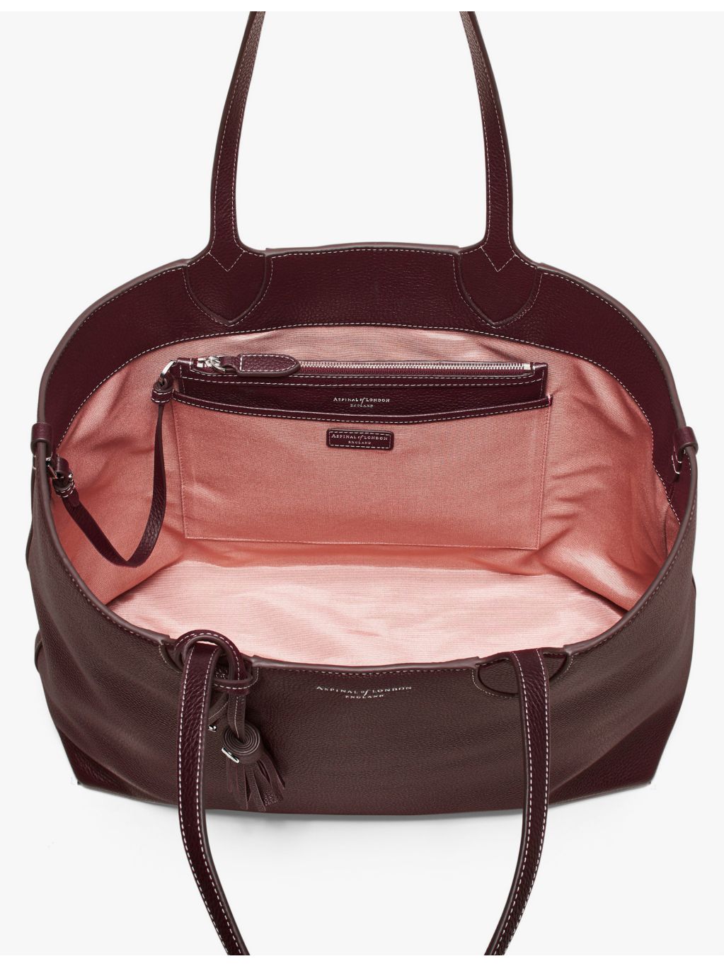 Aspinal of London Hudson oversized leather tote bag, UK version