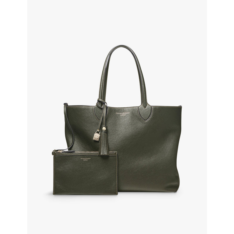 Aspinal of London oversized leather tote bag, UK version