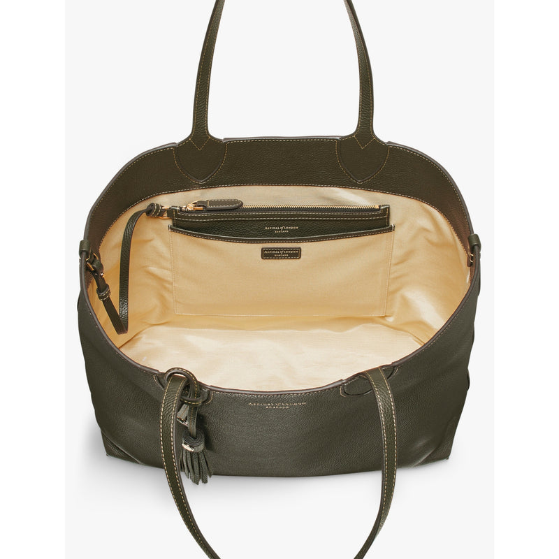 Aspinal of London oversized leather tote bag, UK version