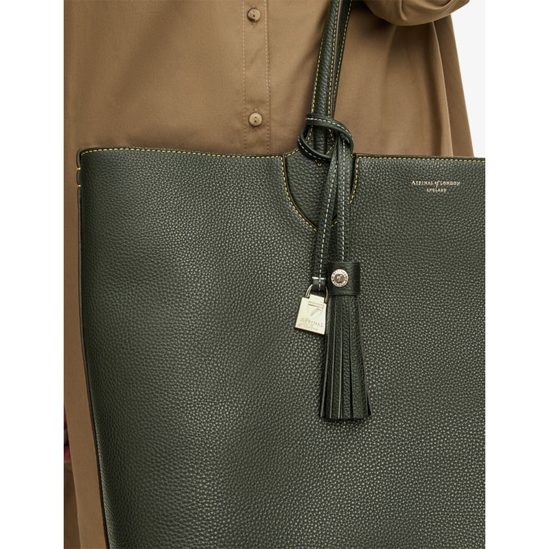 Aspinal of London oversized leather tote bag, UK version