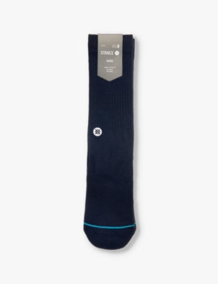Stance logo-embroidered crew socks cotton-blend, UK version