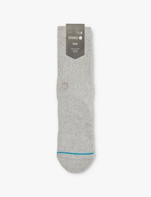 Stance logo-embroidered crew socks cotton-blend, UK version