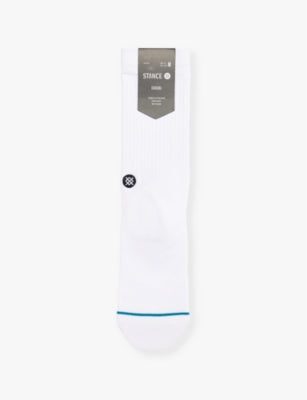 Stance Icon Logo-Embroidered Cotton-Blend Crew Socks
