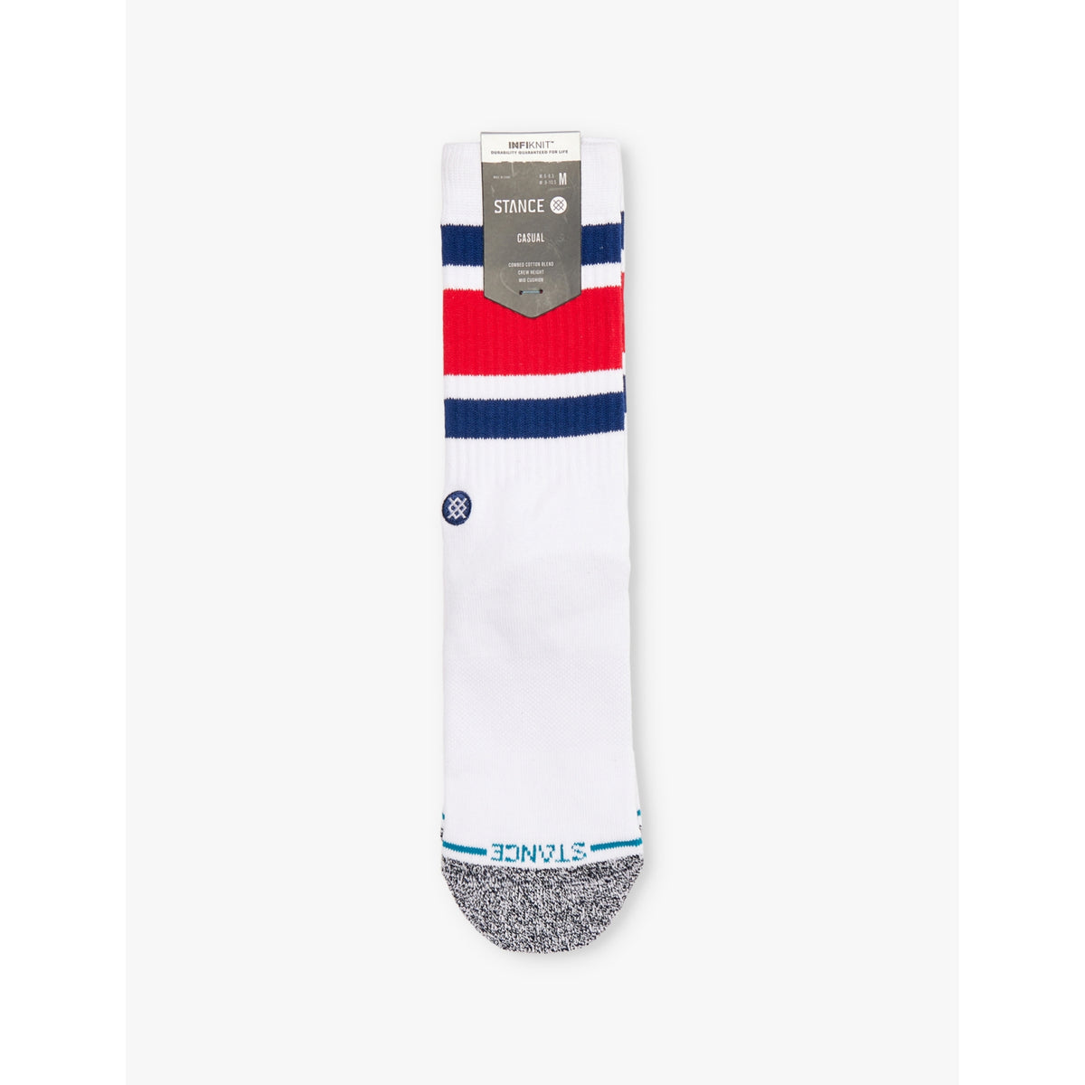 Boyd logo-embroidered crew-length cotton-blend crew socks - Blu - S