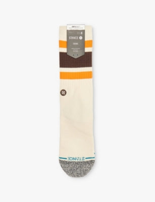 Stance Boyd Logo-Embroidered Cotton-Blend Crew Socks