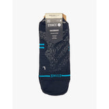 Run low-rise striped pack of three stretch woven-blend trainer socks - S