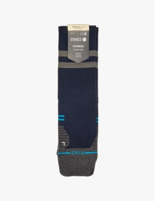 Stance Franchise crew socks with striped pattern, imported from the UK