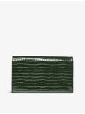 Aspinal of London croc-effect leather travel wallet, UK version