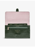 Aspinal of London croc-effect leather travel wallet, UK version