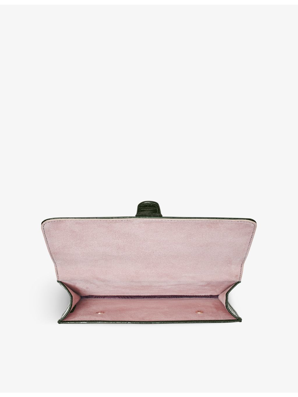 Aspinal of London croc-effect leather travel wallet, UK version